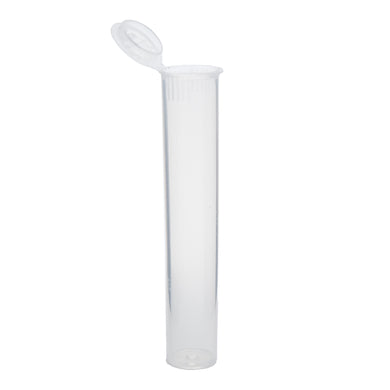 Grand Puff Squeeze Pop Top Plastic Tube (80mm) Clear