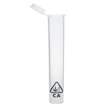 Load image into Gallery viewer, Grand Puff Squeeze Pop Top Plastic Tube (80mm) Clear w/ CA! Icon Clear w/ CA! Icon