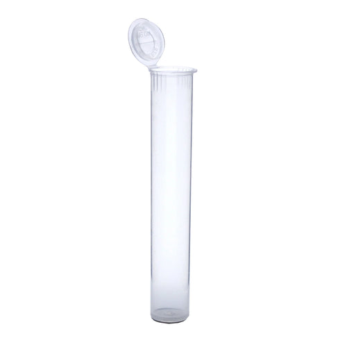 Brand King Squeeze Pop Top Plastic Tube for Cartridge (85mm) Clear