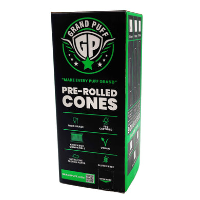 Grand Puff Premium King Size Pre-Roll Cones (109mm / 26mm filter) | Box of 800